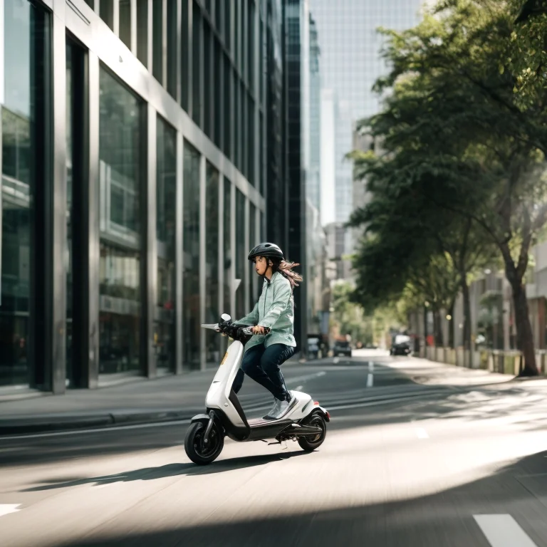 都市環境でのスクーター