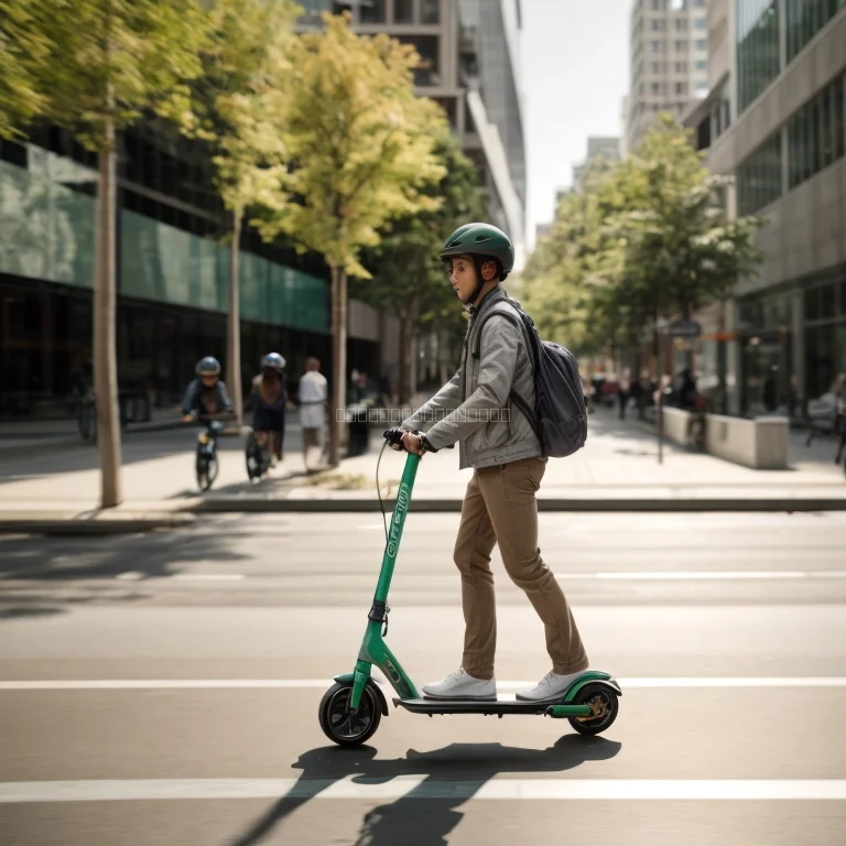 スクーターシェアリングの様子